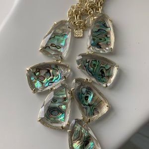 Kendra Scott Harlow Necklace in Gold Abalone